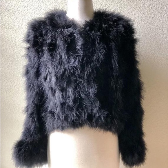 Sold Elsewhere::: Vintage Maribou Jacket 1990’s - Picture 6 of 15